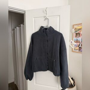 Women's Teddy Jacket in Dark Gray